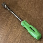 New  Snap On Thllfd72 Extra Long Flex Head Ratchet 1 4    Drive Green Hard Handle