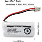 2-pack Genuine Vtech Bt162342 bt262342 2 4v 800mah Cordless Phone Battery Packs