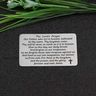 The Lord s Prayer Engraved Wallet Card Bible Verse Wallet Insert