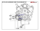 Ls Low Mount A c Air Conditioner Compressor Bracket For Sanden 7176 Ls1 Camaro