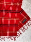 Scottish Pure Cashmere Wool Red Tartan Plaid Nova Check Scarf 65 x12 