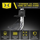 Hawk Kickback Lvl Hang-on Deer Hunting Tree Stand With Xl Seat And Platform