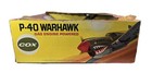 Vintage Cox P-40 Warhawk Plane Flying Model  049 Gas Powered Engine Box Untested