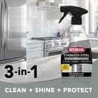 Weiman Stainless Steel Cleaner   Polish  Spray W  Cloth Anti Fingerprint 2 Pack