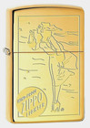 Zippo Windproof Brass Lighter With Engraved Windy   Zippo Logo 400219 New In Box