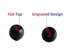 Black Billet Aluminum Flat Top Transfer Case Shift Knob Compatible With Jeep