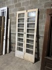   Antique Double Entrance French Doors 16 Lites Each   42 X 90   Salvage