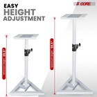 5 Core Speaker Stand Pair Heavy Duty Height Adjustable Height 59 5  100lb