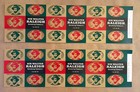Sir Walter Raleigh N o s  Smoking Tobacco Can Paper Labels 1960   s Lot Of 8