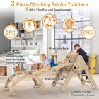 Toddler Climbing Toys Indoor  Montessori Climbing Set With Triangle Climber     