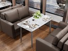 55 63   Length Modern Dining Table For 4-6 People Rectangular Long Dinner Table