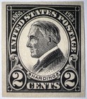 Travelstamps 1923 Us Stamps Scott  611 2c Imperf 1923 Mint Og Mnh Harding