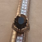 Amazing Rare Ancient Roman Era Authentic Ring With Black Stone Antique Artifact