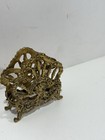 Filigree Ormolu 3 Tube Lipstick Holder Vtg  Vanity Cherubs Putties  Gorgeous