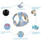Cat Harness And Leash Set Escapeproof Adjustable Combo Vest Pet Blue L