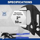 Workpro 10  Plier Wrench Adjustable Parallel Smooth Jaw Pliers Cr-v Construction