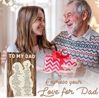 Fathers Day Dad Gifts From Daughter Wife 12x8inch Metal Tin Sign 