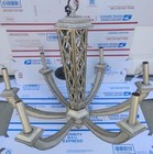 Rare Antique Art Deco Frank Lloyd Wright Style Hanging Chandelier For Parts     
