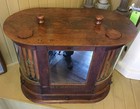Uncommon Merrick s Oak Double Turnstyle Spool Thread Cabinet-----16280