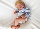 22in Lifelike Reborn Baby Dolls Sleeping Newborn Adorable Cloth Body Toddler Toy