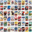 Playing Cards  poker Deck 54 Cards  Vintage Car Racing Travel Posters 064