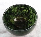 Natural Black Green Jade Cup Bowl Jade Winebowl Diameter 5 2cm 2inch