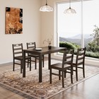 Kitchen Table And Dining Room Table Set  Wood Elegant Kitchen Sets For 4 Seat Us
