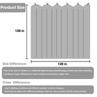 Room Divider Blackout Curtain Panels 120 W X L Grey Privacy Screen W120 L120