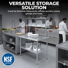 Stainless Steel Prep Table W  Double Overshelf - Commercial Kitchen Workstation