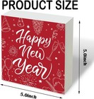 Happy New Year Sign  Christmas Wooden Box Farmhouse Home Style 22 