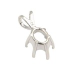 Oval 6-prong Pre-notched Pendant Mounting