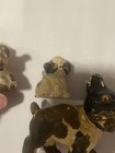 Lot Of 3 Antique Hubley Cast Iron Dog Paper Weights 