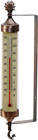 Acurite 02309 Weathered Copper Tube Thermometer With Sun And Moon Accents