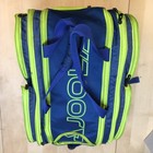 Joola Tour Elite Pickleball Bag Blue yellow 4 Paddle Shoe Compartment Duffle Gym