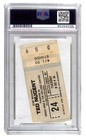 Ted Nugent Autographed 1984 Ticket Kellogg Center Battle Creek Psa dna  4338