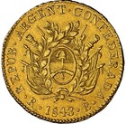 Argentina - La Roja - 1843-rb 2 Escudos - Ngc Unc Details - Stunning Beauty 