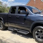 Running Boards For 05-23 Toyota Tacoma Double Cab Nerf Bar Drop Down Step Blk