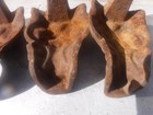 4 Antique Vintage Cast Iron Stove claw Foot Tub Legs Feet Lot Set  Hardware