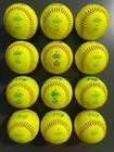 Baden Fire Used Slow Pitch Softballs Asa usa 12 Inch One Dozen Composite Leather