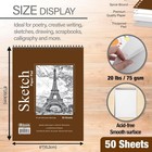 Sketch Book Paper Pad 50 Sheets 6 x8  Drawing Notebook Sketchbook Art Supplies