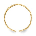 14k Yellow Gold Open Hearts Toe Ring For Women Polished Solid