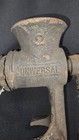 Vintage Universal Hand Crank Meat Grinder  2 Prepping Cast Iron 