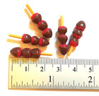 100 Dollhouse Miniature Chocolate Strawberries  doll Mini Food Set Wholesale Lot