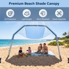 Shade Beach Tent Wind Sun Canopy  Inflatable Arch Beach Shade With Air Pump