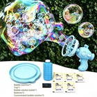 Kids Giant Bubble Gun Automatic Bubble Blower Toy With Bubble Tray   Solution
