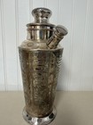 Vintage 1930s Bernard Rice Apollo What ll Yer Have Recipe Cocktail Shaker Silver
