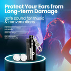 High Fidelity Ear Plugs For Hearing Protection - Discreet  Clear Ear Plugs For C
