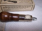 Vintage C  A  Myers Co  Famous Lock Stitch Sewing Awl New In Box W  Instructions