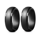 3-pk Silicone Flexible Wedding Ring Engagement Rubber Band Sport Gym  Men Women