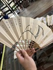 4 Pcs Group Of Vintage Asian Bamboo With Paper Hand Fans
